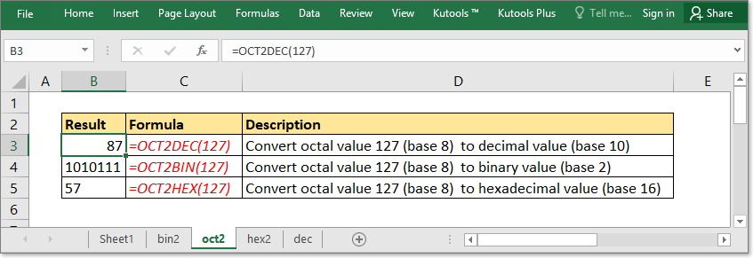 doc konvertere oktal til decimal binær hexadecimal 1