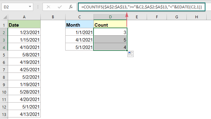 Excel Summary Count