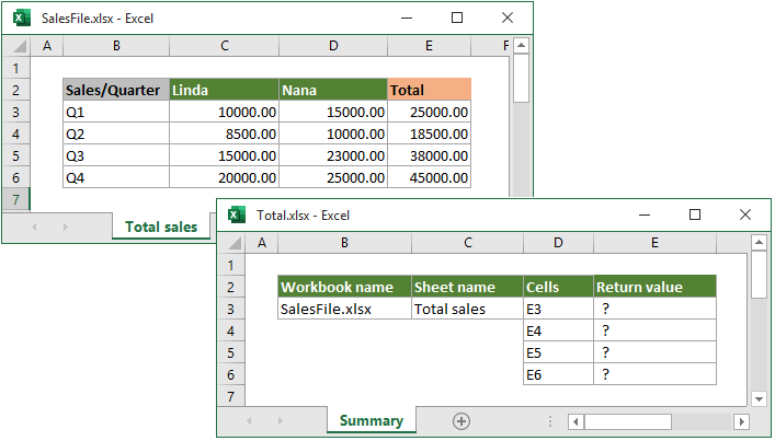 Excel dynamic worksheet or workbook reference