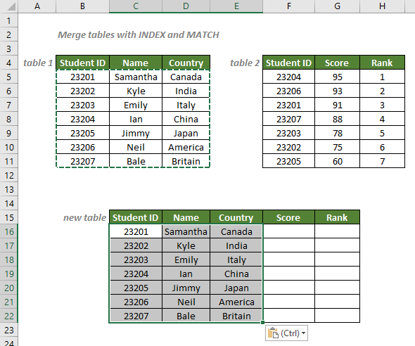 Merge tables with INDEX and MATCH