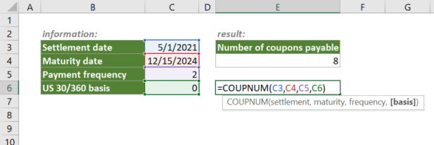функція coupnum 1