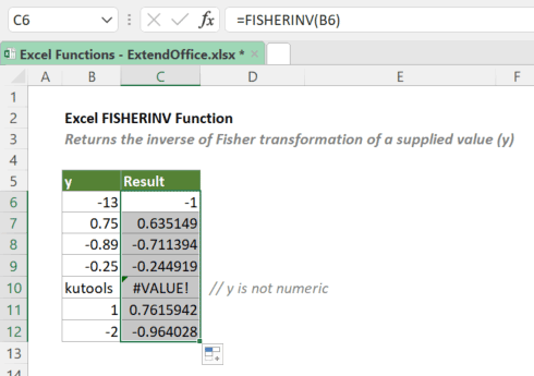 Fisherinv-Funktion 2