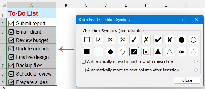 Adjustable Symbol Size & Color 