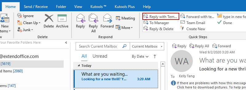 Как в аутлуке создать шаблон письма