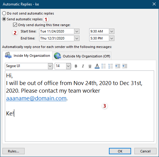 Reply Emails in Outlook