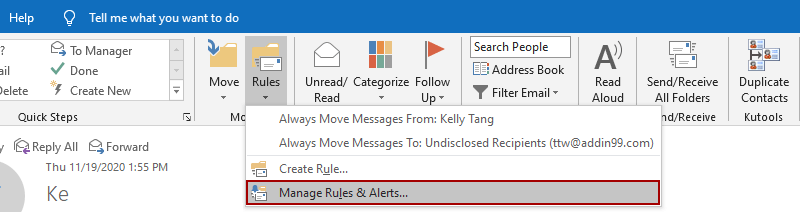 Reply Emails in Outlook