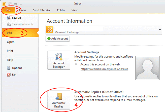 How To Set Out Of Office reply In Outlook 