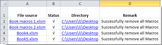 Quickly batch remove or delete all macros from workbooks in Excel