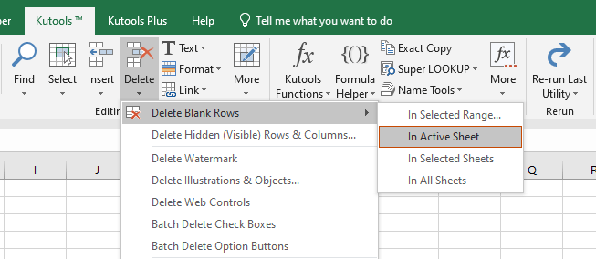 Effortlessly Delete Blank Rows in Microsoft Excel with Kutools