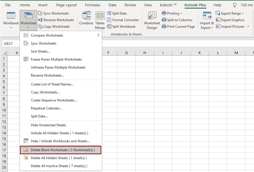 How To Delete All Worksheets In Excel
