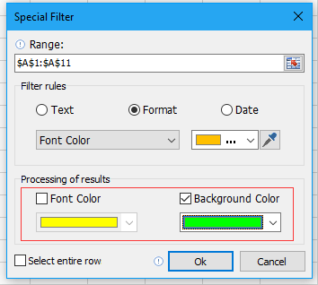 yazı tipi rengine göre doc filtresi 9