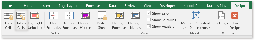 Easily configure cells to be locked or unlocked when protecting worksheet