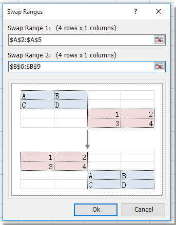 Easily Swap Cells, Rows, Columns or Ranges in Excel