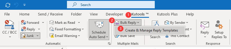 Easily mass reply to multiple received emails at once in Outlook