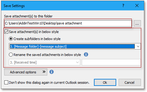 Quickly save all attachments from multiple or all emails in Outlook