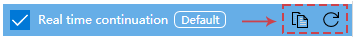 Copy or reset the default function