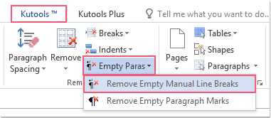 Quickly remove all blank lines in Word